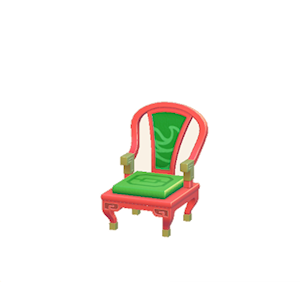 Green Ornate chair