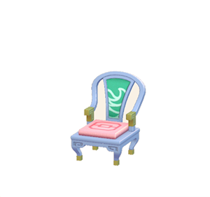Cyan Ornate chair