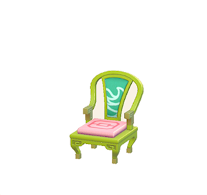 Lime Ornate chair