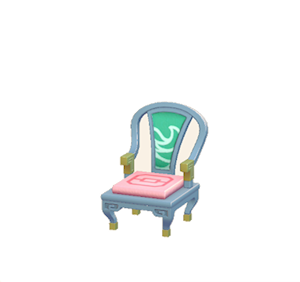 Gray Ornate chair
