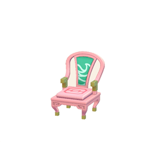 Pink Ornate chair