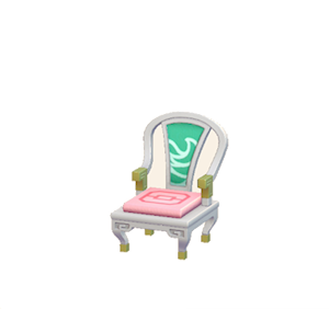 White Ornate chair