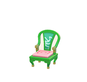 Green Ornate chair