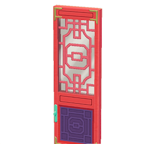 Plum Ornate door