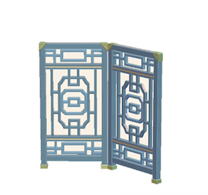 Gray Ornate partition