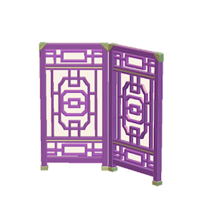 Purple Ornate partition