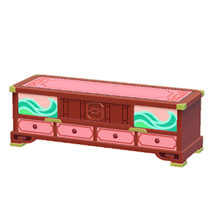 Red Ornate stand