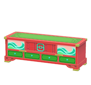 Green Ornate stand