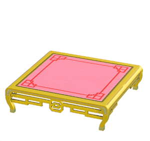 Yellow Ornate table