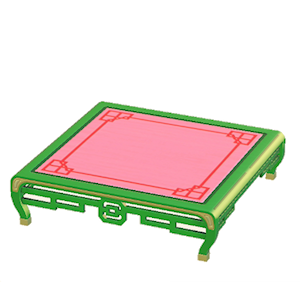 Green Ornate table