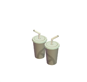 Beige Paper Party cups