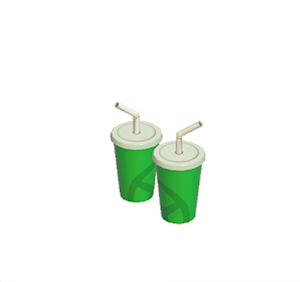 Green Paper Party cups