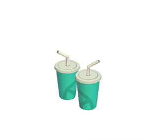 Aquamarine Paper Party cups