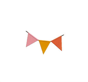 Pink Party bunting