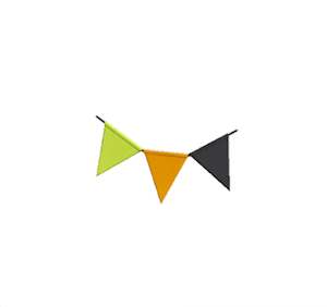 Black Party bunting