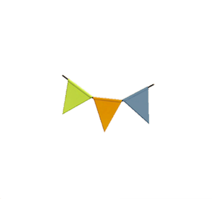 Gray Party bunting