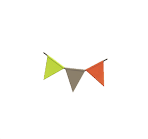 Beige Party bunting