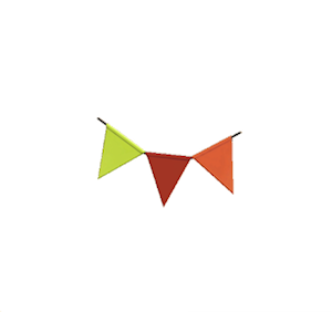 Red Party bunting