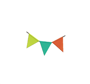 Aquamarine Party bunting