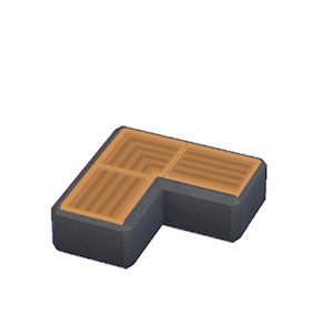 Brown Pathway light (corner)