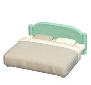 Aquamarine Plain bed