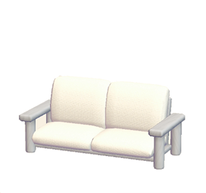 White Plain sofa