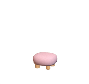 Pink Plain stool