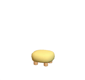 Yellow Plain stool