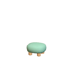 Aquamarine Plain stool