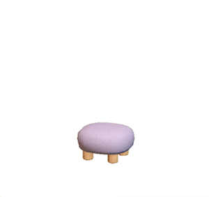 Purple Plain stool
