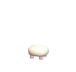Pink Plain stool