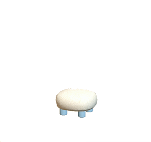 Blue Plain stool