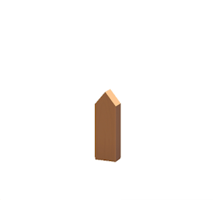 Brown Pointed wooden fencing