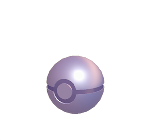 Plum Pok&eacute; Ball lamp