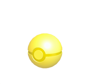 Yellow Pok&eacute; Ball lamp