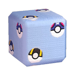 Cyan Pok&eacute; Ball print