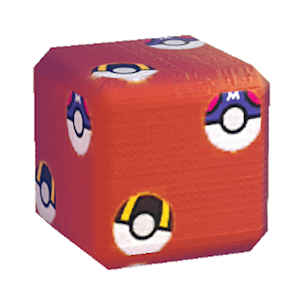 Red Pok&eacute; Ball print