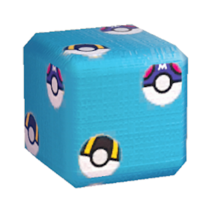Blue Pok&eacute; Ball print