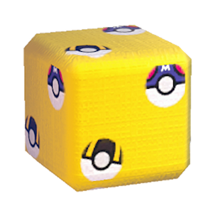 Yellow Pok&eacute; Ball print