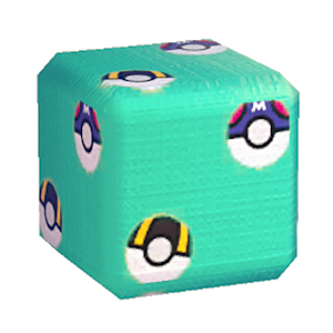 Aquamarine Pok&eacute; Ball print