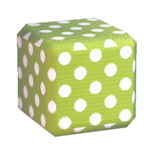 Lime Polka-dot print
