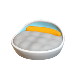White Pop art bed