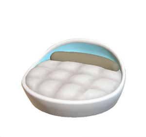 Beige Pop art bed