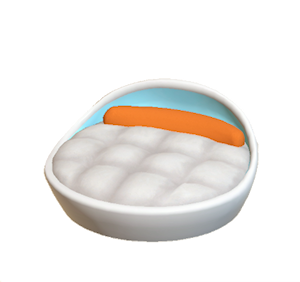 Orange Pop art bed
