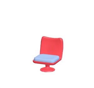 Cyan Pop art chair