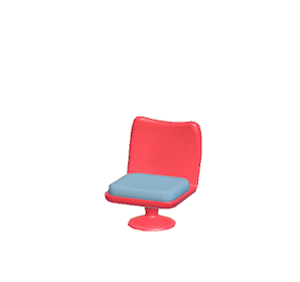 Gray Pop art chair