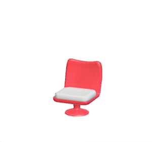 White Pop art chair