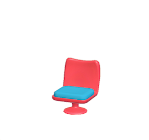 Blue Pop art chair