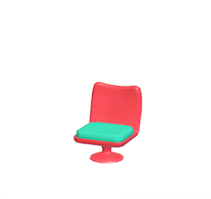 Aquamarine Pop art chair