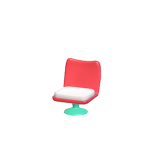 Aquamarine Pop art chair